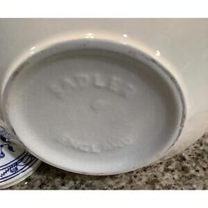 Sadler English Blue and White Porcelain Teapot